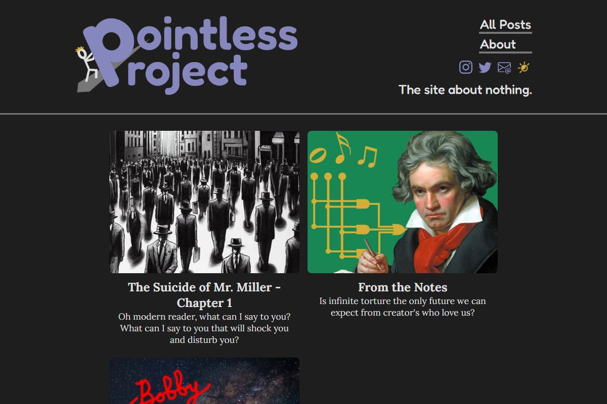 Pointless Project Home Page